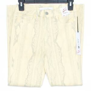 NWT Joes Womens Jeans Hi(Rise) Honey Curvy Skinny Ankle Snake Print Yellow 25 EN